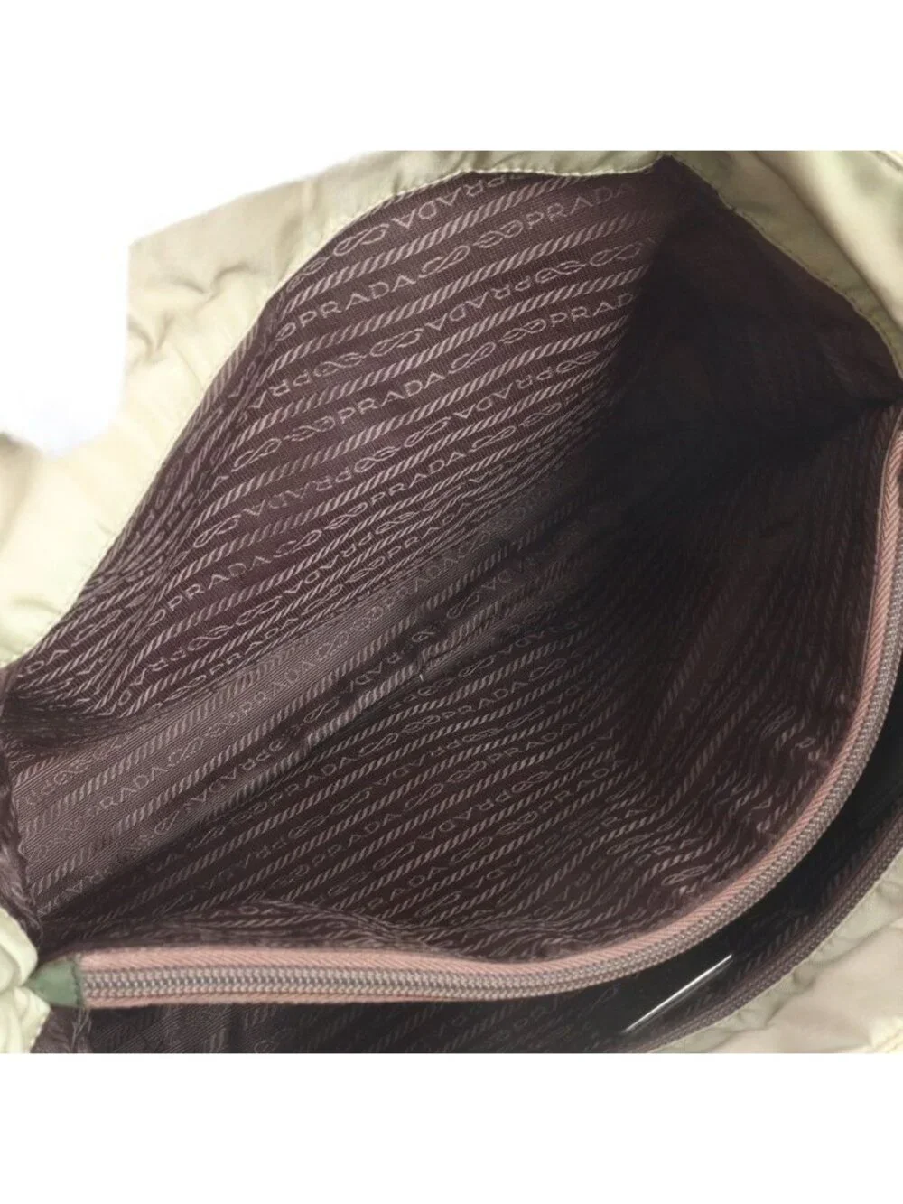 Prada Tessuto Nylon Triangle Logo Tote Shoulder Hand
